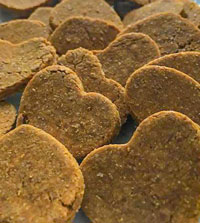 Learn how to make crispy homemade dog treats.